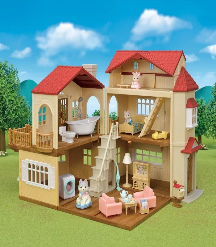5727 Sylvanian Families Oyun Odalı Işıklı Şehir Evi Oyun Seti +4 yaş