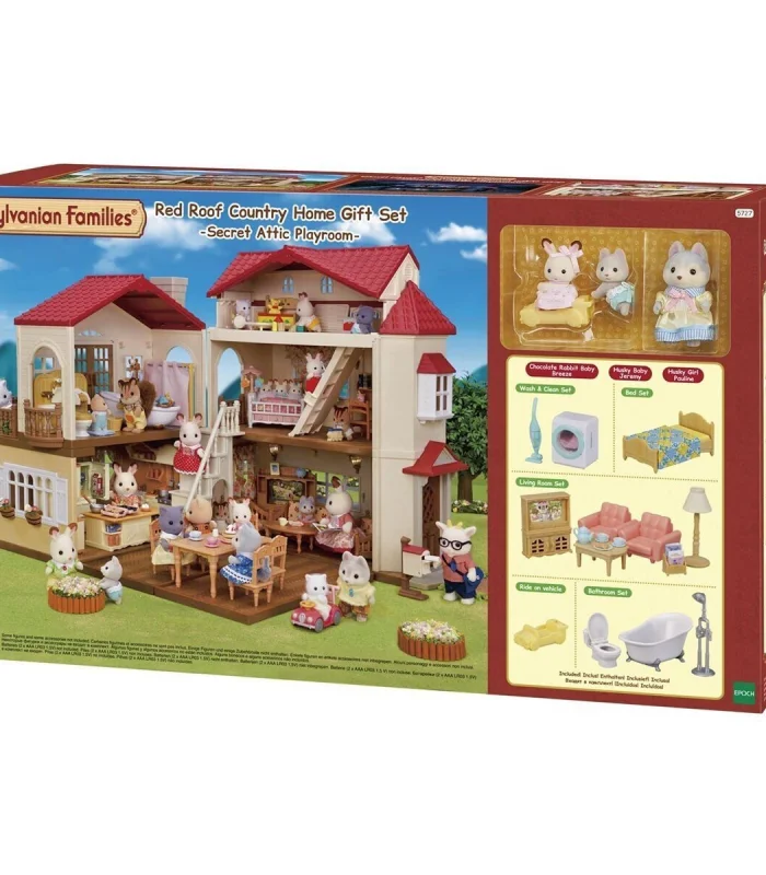 5727 Sylvanian Families Oyun Odalı Işıklı Şehir Evi Oyun Seti +4 yaş