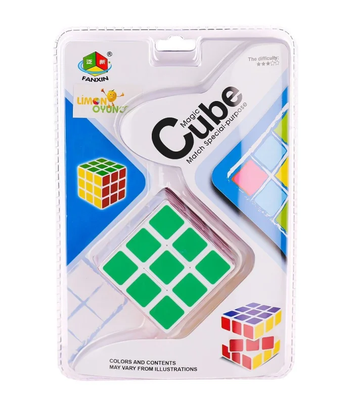 581-5-5D Magic Zeka Küpü 3x3x3 -Limon Oyuncak
