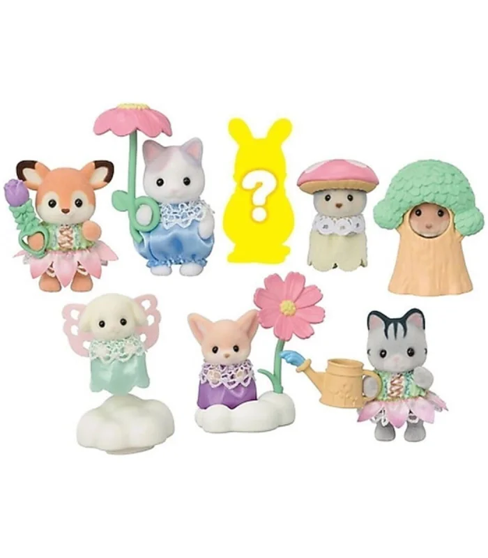 5823 Sylvanian Families Bebek Minifigür Çiçek Serisi Tekli Sürpriz Figür +4 yaş
