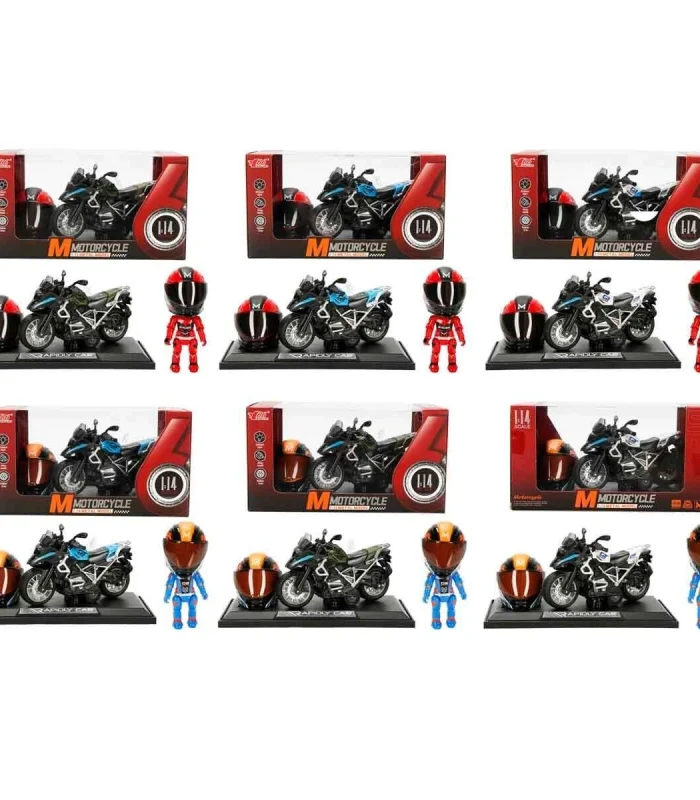 5834 SUN-MYG-MOTOSİKLET 1 14 BMW OFF-ROAD KASKLI FİGÜR PB 3R SES IŞIK