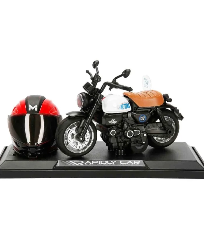 5835 SUN-MYG-MOTOSİKLET 1 14 HONDA MONKEY KASKLI FİGÜR PB 3R SES IŞIK