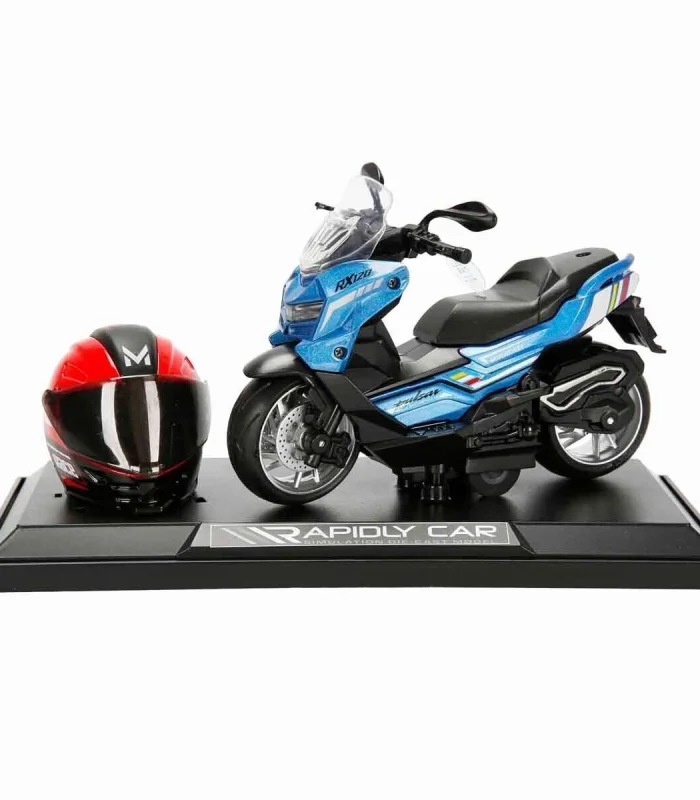 5839 SUN-MYG-MOTOSİKLET 1 12 BMW KASKLI FİGÜR PB.3R SES IŞIK