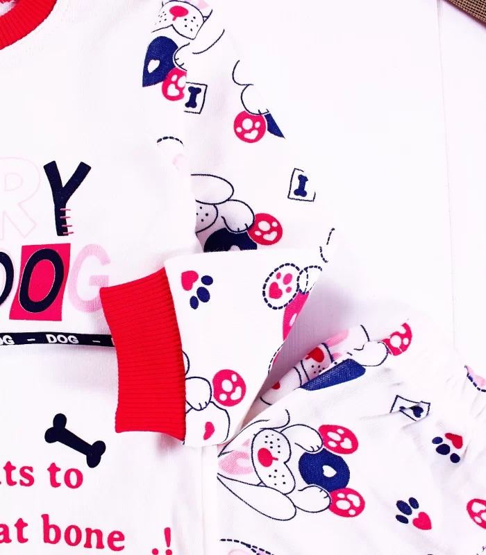 6-24 Ay Hungry Kız Çocuk Pijama Takımı Fuşya