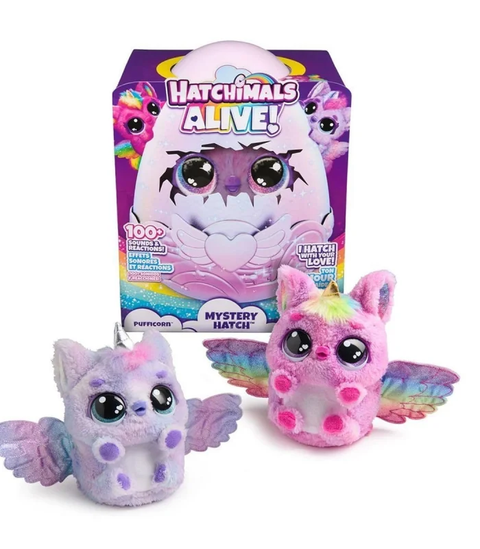 6069132 Hatchimals Alive Secret Hatch Pufficorn
