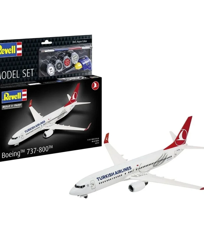 63772 Revell - Turkish Airlines Boeing 737-800 1:144 Maket Kiti
