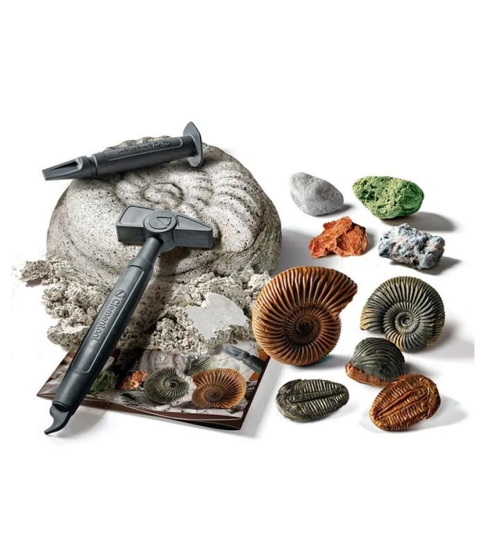 64336 Bilim ve Oyun - Fosiller ve Mineraller Kazı Seti