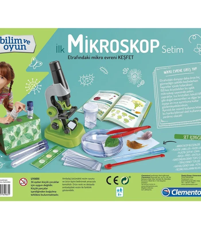 64963 İlk Mikroskop Setim - Bilim ve Oyun +8 yaş