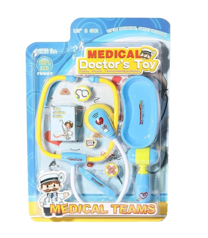 66001C-23 KARTELADA IŞIKLI SESLİ DOKTOR OYUN SETİ (Ürün oyuncaktır)
