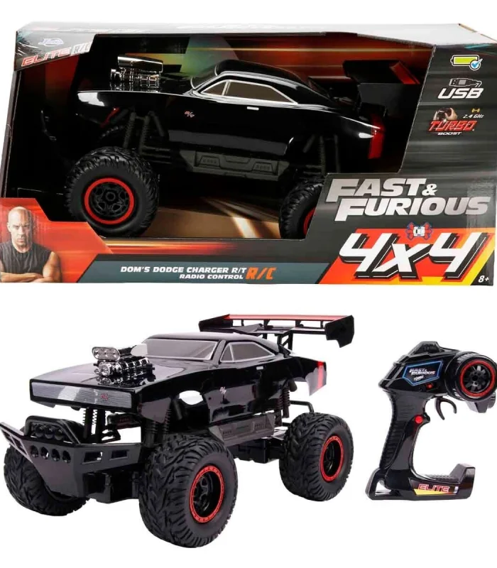 6607 SUN-SIM-JDA-R C ARABA 1 12 FASTFURIOUS DOMS DODGE CHARGER RT 4X4 FF 9 6V