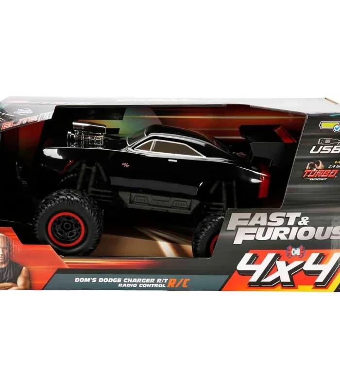 6607 SUN-SIM-JDA-R C ARABA 1 12 FASTFURIOUS DOMS DODGE CHARGER RT 4X4 FF 9 6V