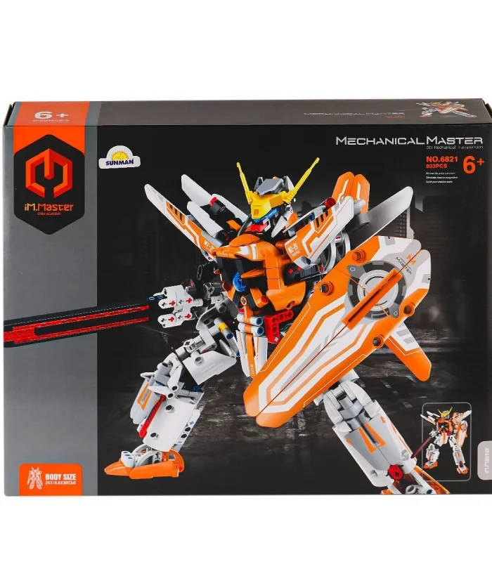 6821 IMM Savaşçı Robot Blok Seti 833 Parça
