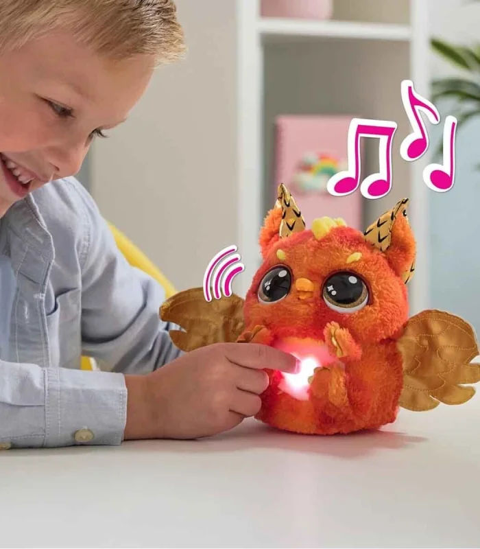 69282 SUN- Sesli ve Işıklı Hatchimals Alive Mystery Hatch Draggle İnteraktif Peluş Sürpriz Yumurta