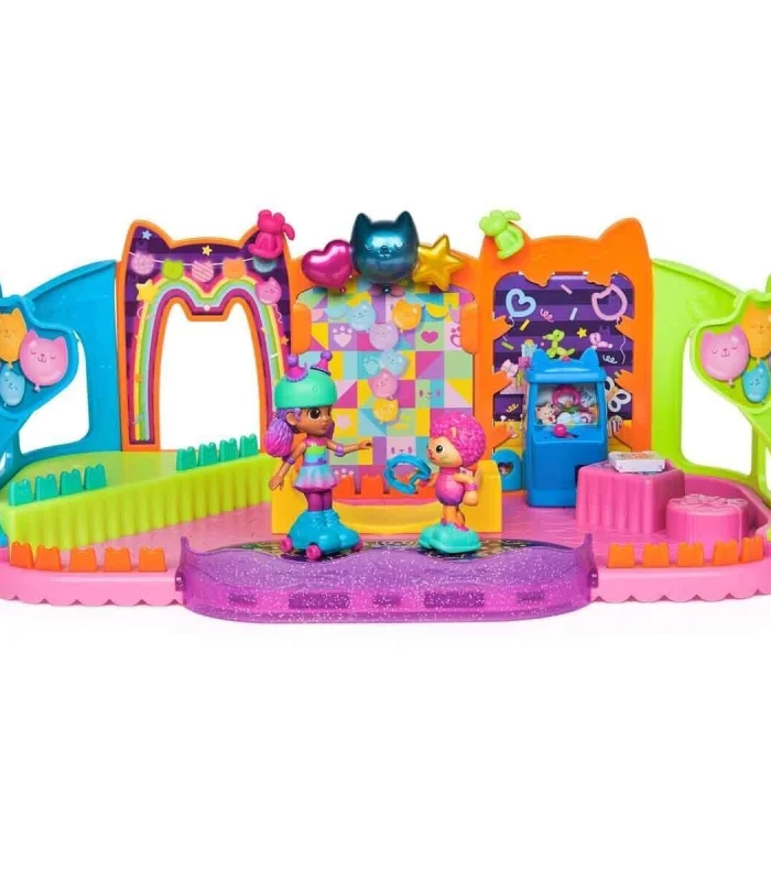 69755 SUN-SPM-FİGÜR OYUN SET GABBY S DOLLHOUSE ÇATI KATI PATEN PARTİSİ