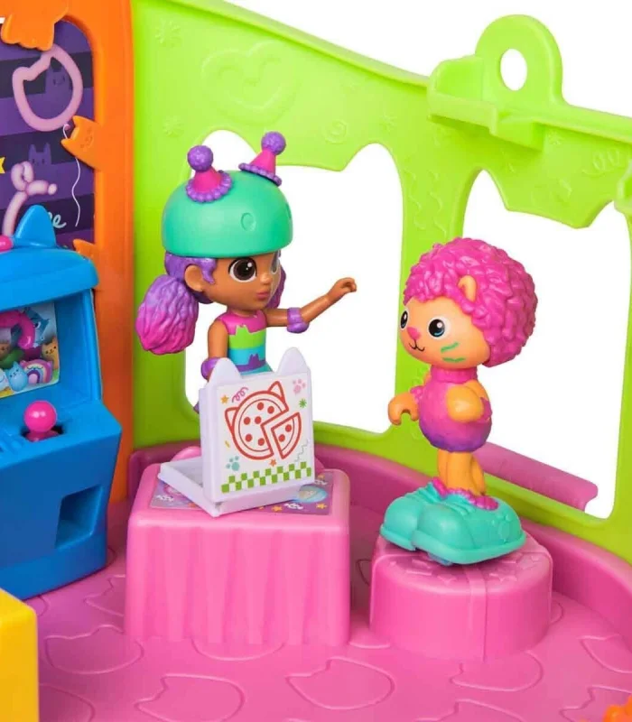 69755 SUN-SPM-FİGÜR OYUN SET GABBY S DOLLHOUSE ÇATI KATI PATEN PARTİSİ