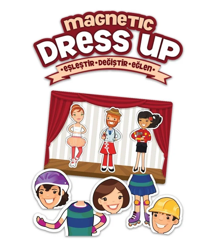 MD174 KS, Magnetic Dress Up - Eşleştir・Değiştir・Eğlen / +3 yaş