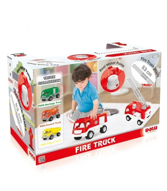 7022 İTFAİYE KAMYONU PENCELİ KUTUDA 38 CM