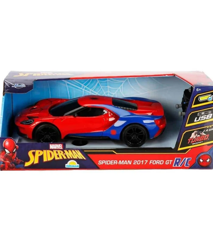7038 1:16 Marvel Spiderman 2017 Ford GT USB Şarjlı Uzaktan Kumandalı Araba