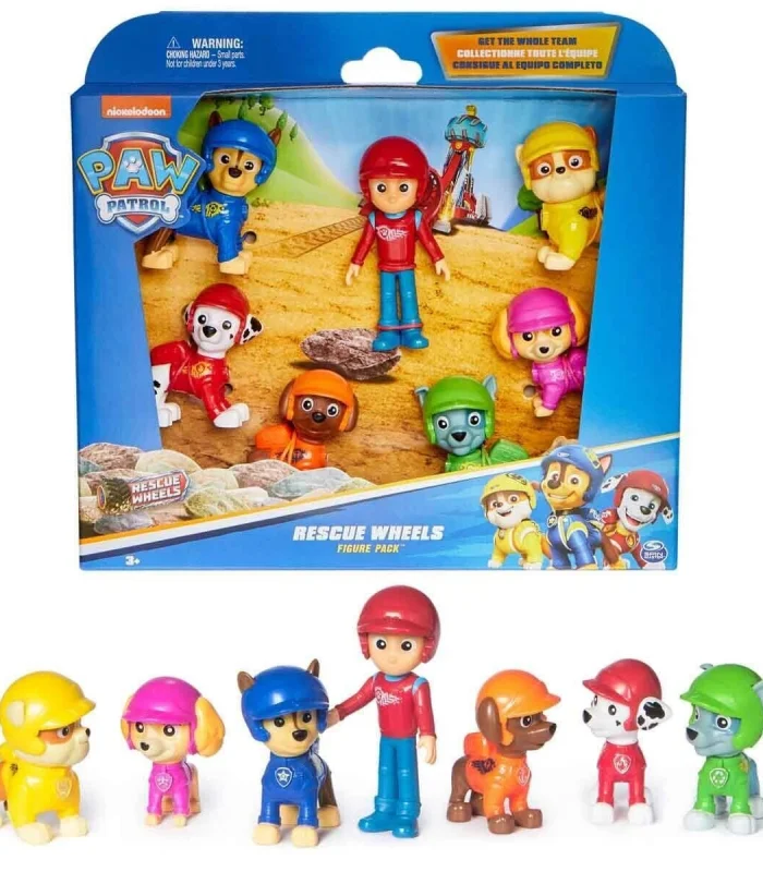 70443 SUN-SPM-FİGÜR SET PAW PATROL RESCUE WHEELS TEMALI 7Lİ