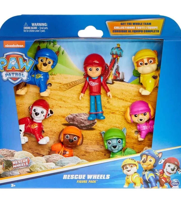 70443 SUN-SPM-FİGÜR SET PAW PATROL RESCUE WHEELS TEMALI 7Lİ