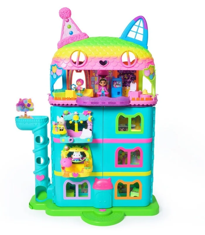 70742 Gabbys Dollhouse Festival Evi Eğlenceli Müzikli Oyun Seti 63 cm -Spinmaster