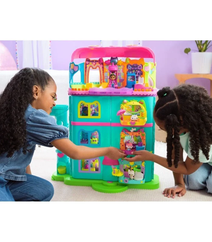 70742 Gabbys Dollhouse Festival Evi Eğlenceli Müzikli Oyun Seti 63 cm -Spinmaster