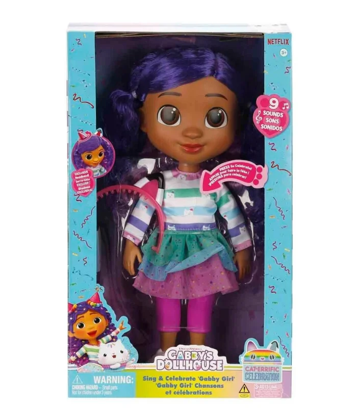 70859 SUN-SPM-FİGÜR GABBY S DOLLHOUSE ŞARKI SÖYLEYEN BEBEK SESLİ 30CM