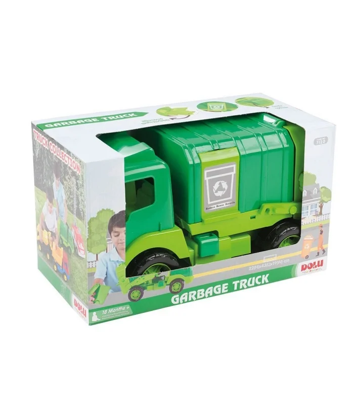 7120 OYUNCAK ÇÖP KAMYONU PENCERELİ KUTUDA