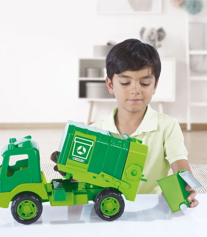 7120 OYUNCAK ÇÖP KAMYONU PENCERELİ KUTUDA