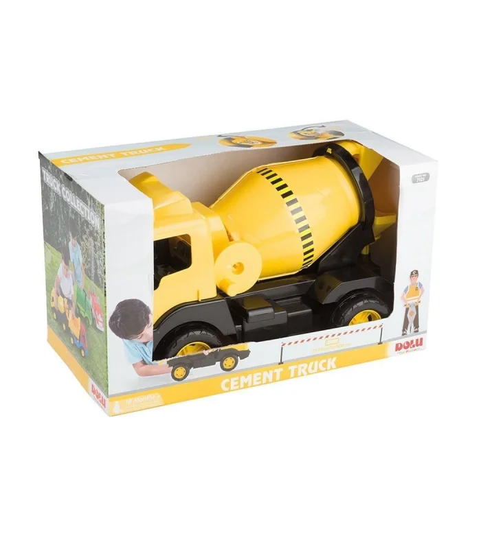 7121 OYUNCAK -CIMENTO KAMYONU PENCELI KUTUDA 42 CM