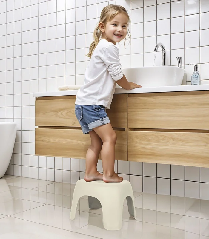 7126 Kaydırmaz Yükseltici Tabure Relax Bej -Dolu Oyuncak