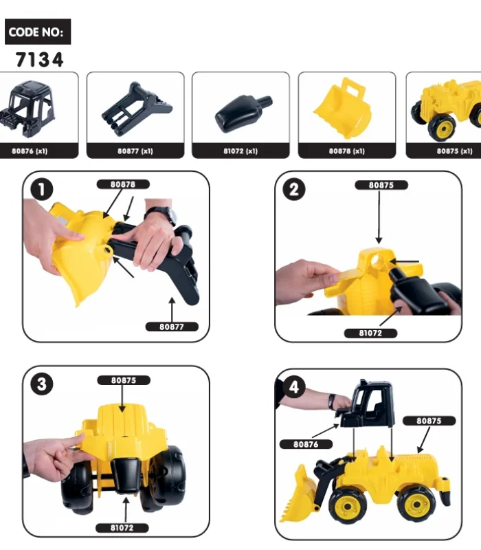 7134 Dev Dozer -Dolu Oyuncak