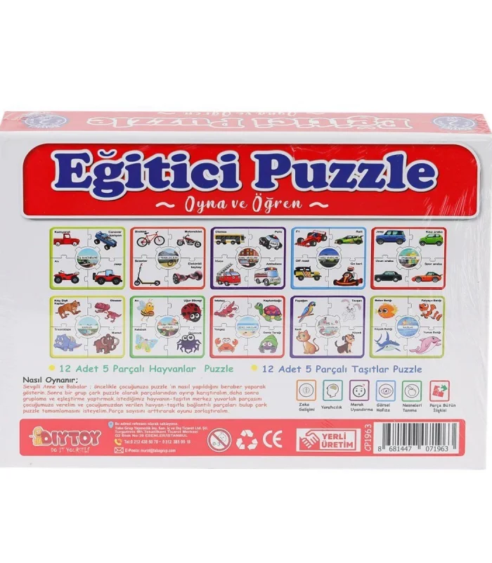 7196 ÇARK PUZZLE HAYVANLAR