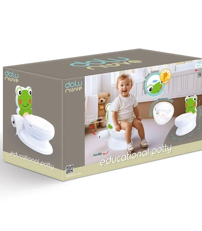 7238 Kurbağa Eğitici Klozet -Dolu Oyuncak