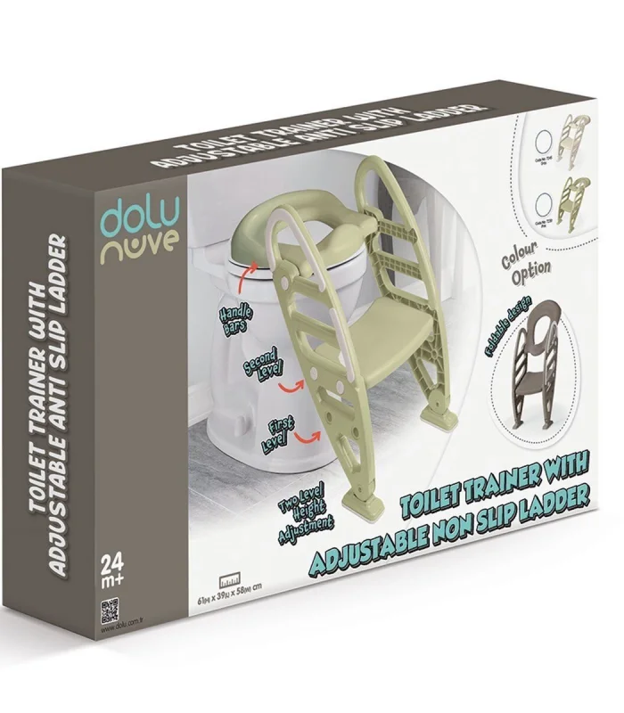 7242 Kaymaz Ayarlı Merdiven Klozet Adaptörü Eco Yeşil -Dolu Oyuncak