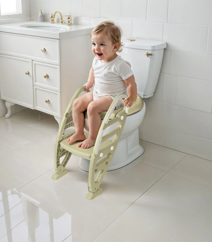 7242 Kaymaz Ayarlı Merdiven Klozet Adaptörü Eco Yeşil -Dolu Oyuncak