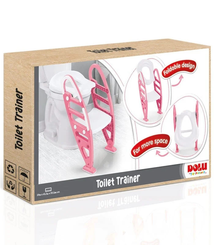 7250 Kaymaz Ayarlı Merdivenli Tuvalet Pembe -Dolu