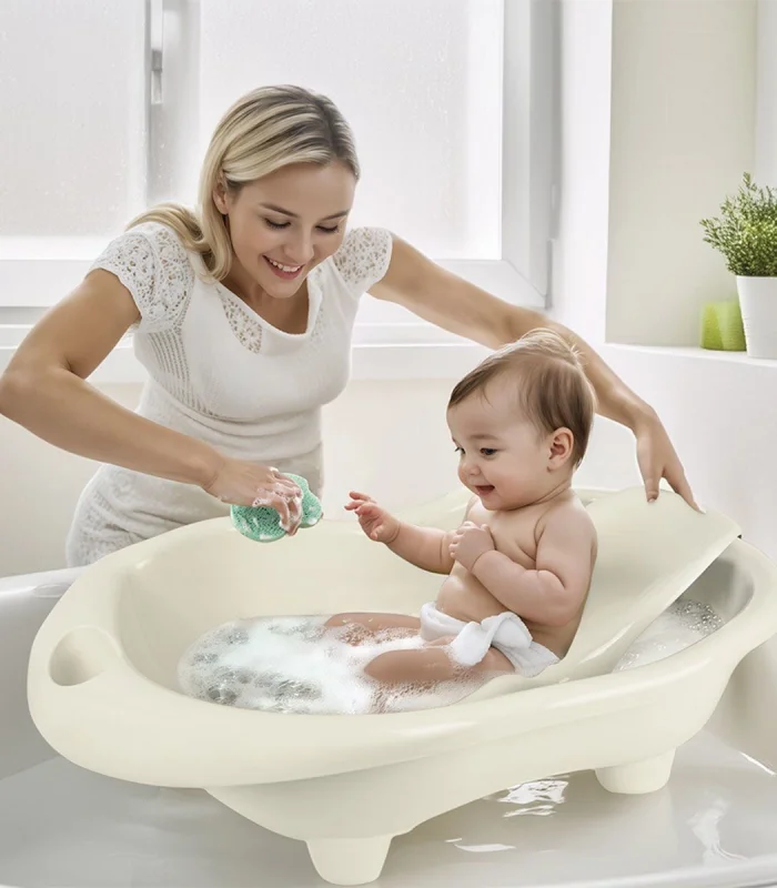 7268 Küvet ve Bebek Yaslanma Desteği Bej -Dolu Oyuncak