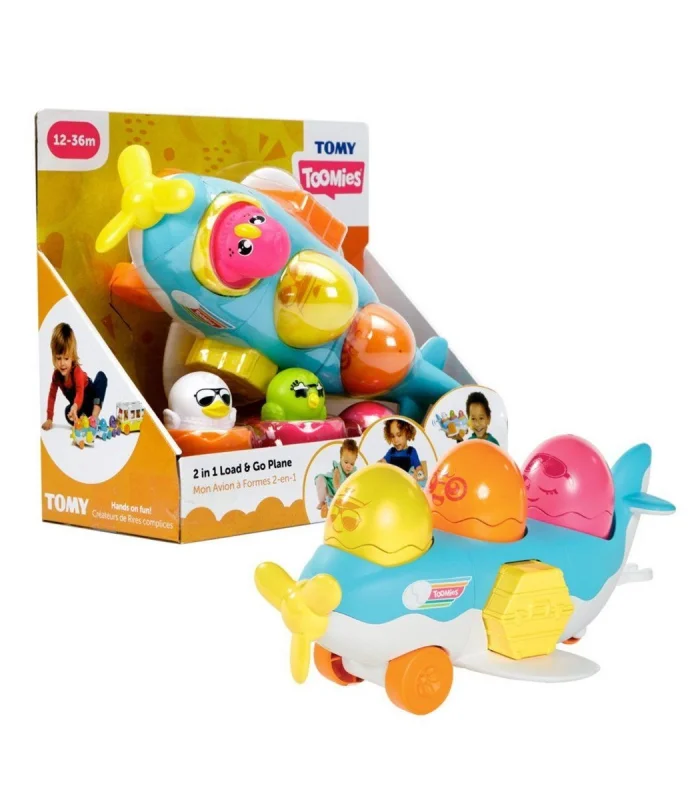 73147 Tomy - 2si1 arada Uçak ve Saklambaçlı Yumurtalar 12-36 ay