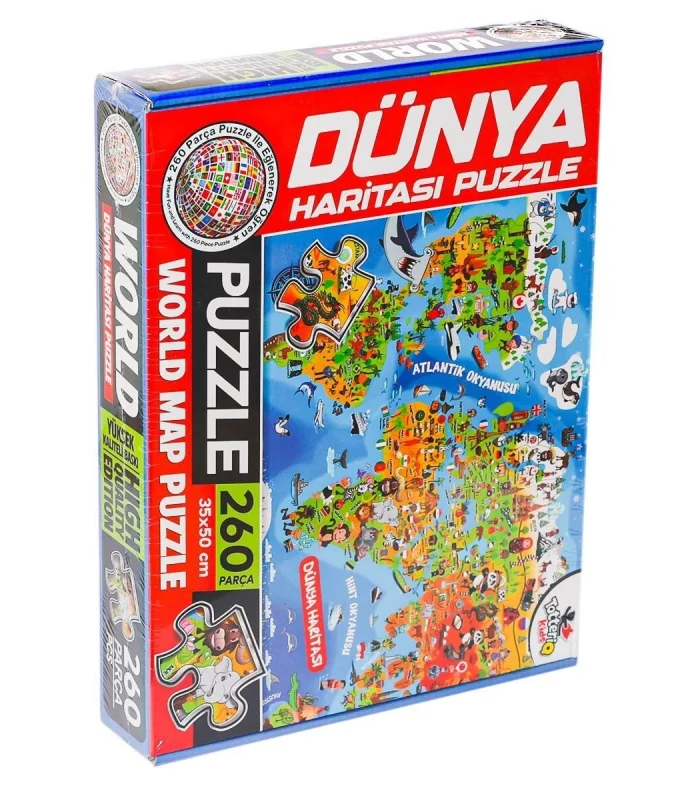 7375 Dünya Kültür Haritası Puzzle -Totteriq