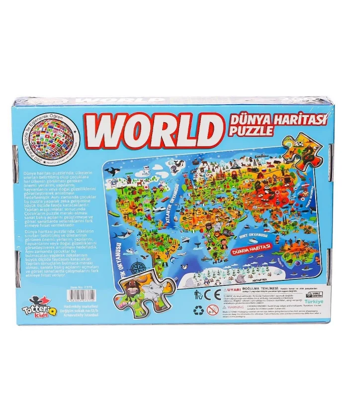 7375 Dünya Kültür Haritası Puzzle -Totteriq
