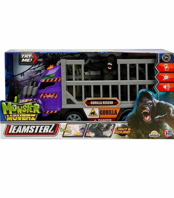 74641  Sesli ve Işıklı Motorize Araba Goril Kurtarıcısı -Sunman