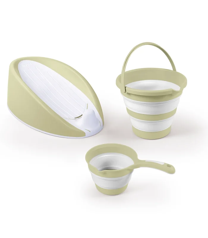 7571 ÜÇLÜ BEBEK BANYO SETİ- ECO GREEN