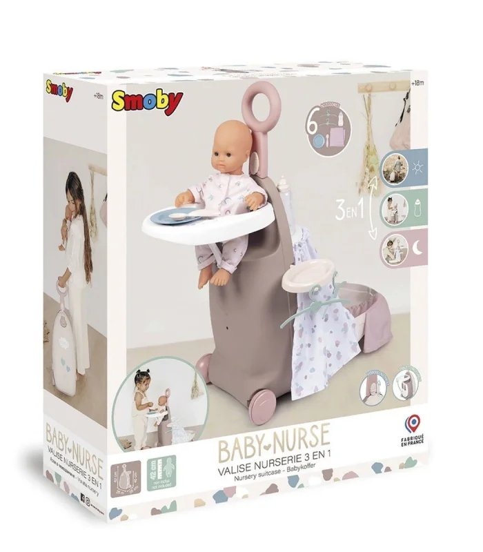 7600220374 Baby Nurse Çocuk Odası Valizi 3 IN 1 -Smoby