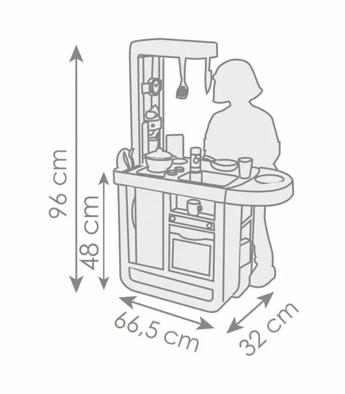 7600310914 Smoby Cherry Kitchen Mutfak Oyun Seti