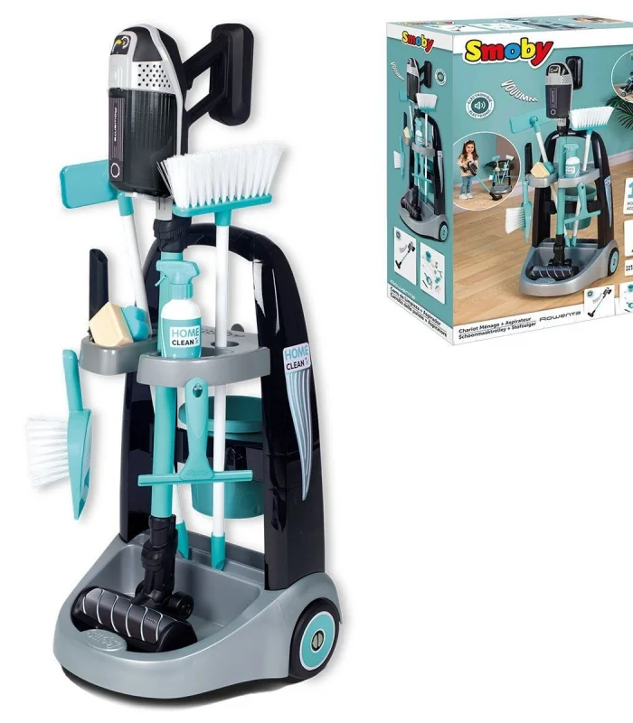 7600330319 Rowenta Oyuncak Temizlik Arabası + Elektrikli Süpürge