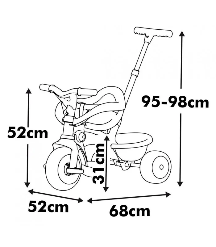 7600740418 Be Move Comfort Tricycle Beige