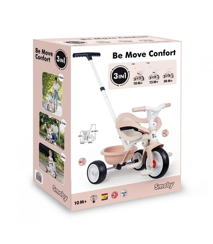 7600740419 Be Move Comfort Tricycle Pink