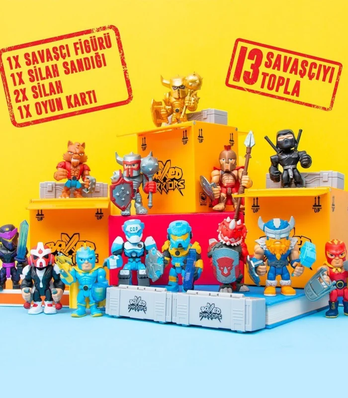 78372 Necotoys, Boxed Warriors Dövüşçüler Sürpriz Paket