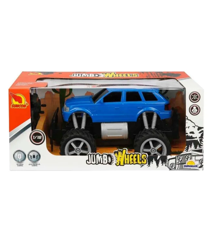 80012 1:18 Uzaktan Kumandalı Jumbo Wheels Usb Şarjlı Araba